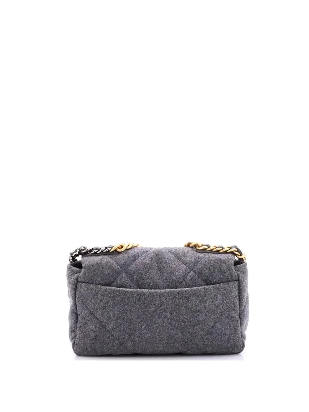 Chanel 19 Flap Bag Quilted Wool Medium #339416C48B